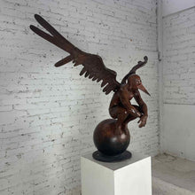 Load image into Gallery viewer, Jorge MarÃ­n Reproduction Winged Man Bronze Sculpture
