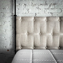 Load image into Gallery viewer, Evos Traditional Queen Ebonized Iron + Linen Bed

