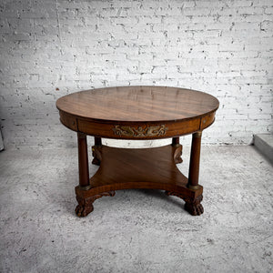 Antique Empire Revival Mahogany Entry Table