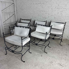 Load image into Gallery viewer, Set of 6 Italian Style Iron Garden Chairs

