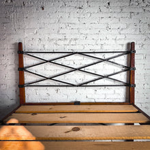 Load image into Gallery viewer, Arts &amp; Craft Full Mesquite &amp; Iron Bed
