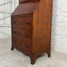 Load image into Gallery viewer, Queen Anne Style Burl Walnut Double-Dome Secretary Bookcase

