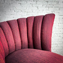 Load image into Gallery viewer, Pair Vintage Vladimir Kagan Re-upholstered Wood Accent Chair
