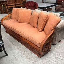 Load image into Gallery viewer, Mexican Cushioned Tan Equipal Sofa
