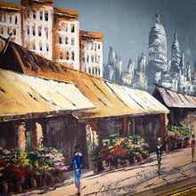 Load image into Gallery viewer, 1970&#39;s Joanna Tiunin Cityscape Impressionism Oil Landscape Painting

