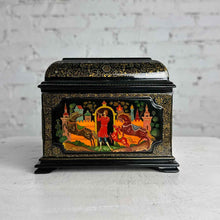 Load image into Gallery viewer, Palekh Russian 'The Humpbacked Horse' Lacquer Casket
