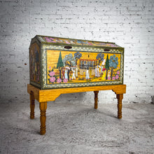 Load image into Gallery viewer, Mexican Signed Folk Art Hand-Painted Wood Chest

