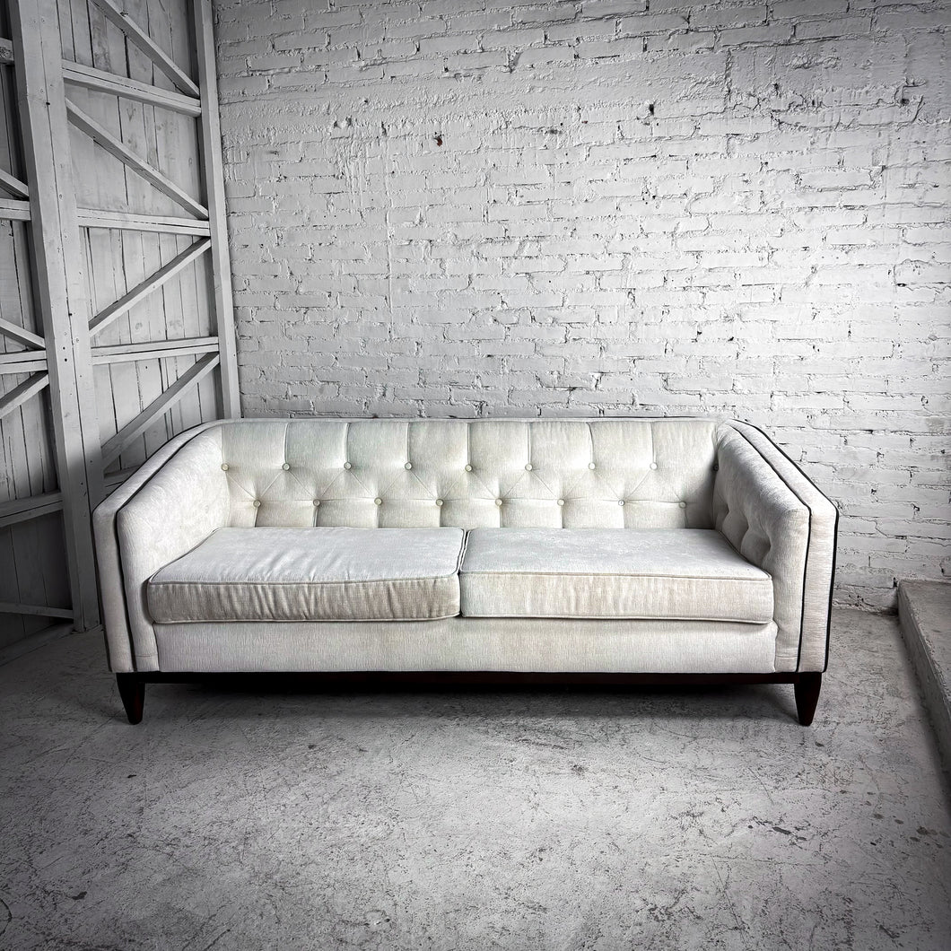 Contemporary Tufted Velvet Sofa
