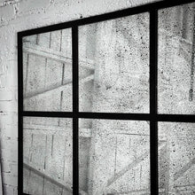 Load image into Gallery viewer, Industrial Antiqued Metal Windowpane Mirror Mirror
