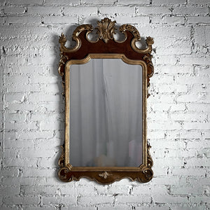 Louis XVI Style Veneer Wood Wall Mirror