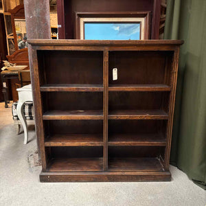 Neoclassical Darkened Walnut Bookcase