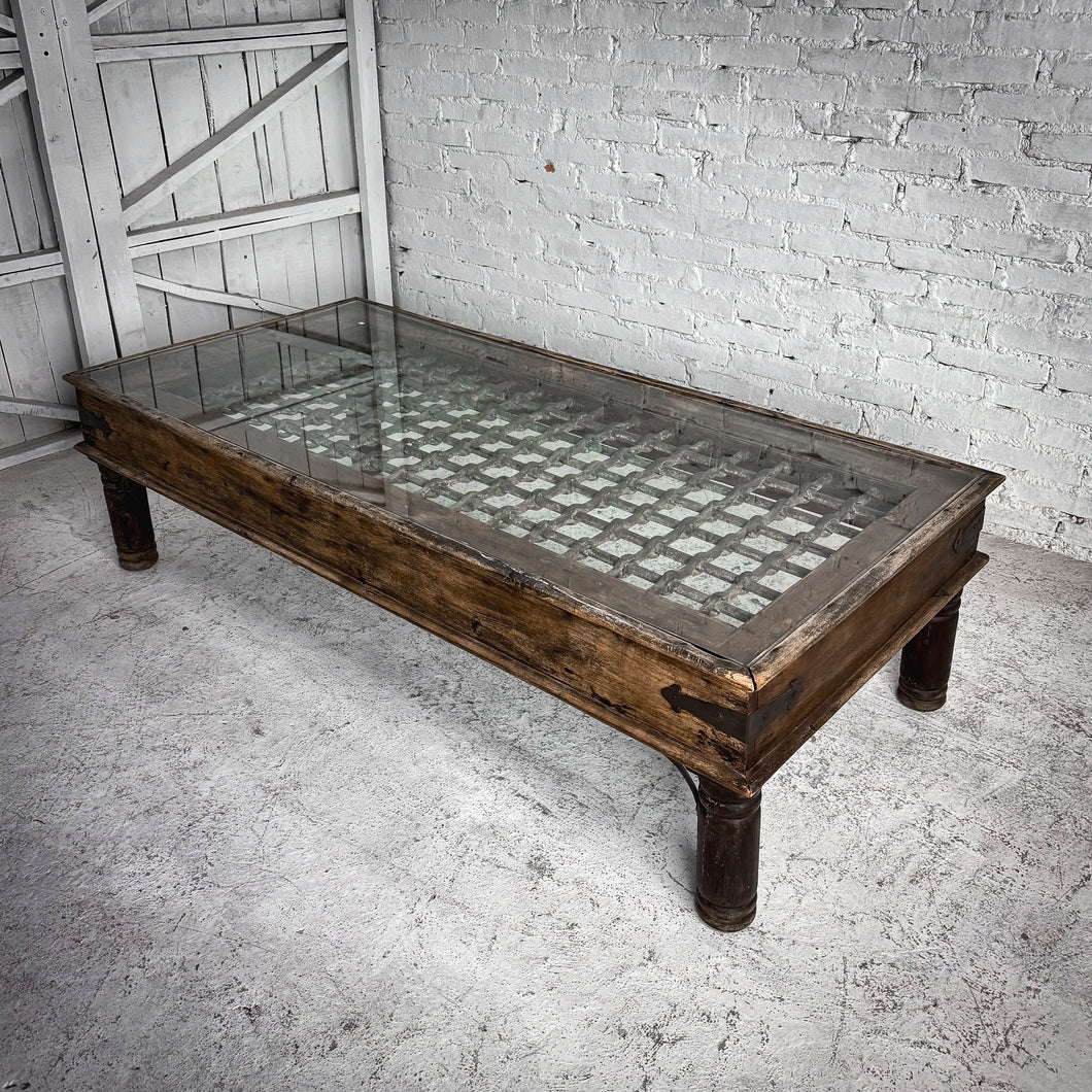 Indian Window Wood Cocktail Table
