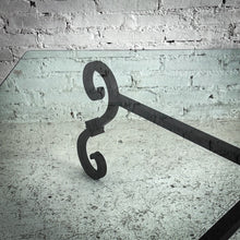 Load image into Gallery viewer, Traditional Oxidized Iron &amp; Glass Cocktail Table
