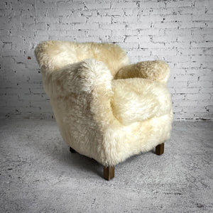 Restoration Hardware Sheepskin Lounge Chair