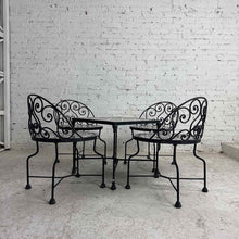 Load image into Gallery viewer, Mosaic Tile &amp; Wrought Iron Bistro Set
