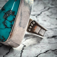 Load image into Gallery viewer, Contemporary Southwestern Sterling Silver Turquoise Ring
