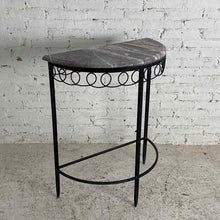 Load image into Gallery viewer, Neoclassical Demilune Marble Console
