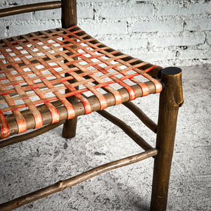 High Back Primitive Twig Accent Chair