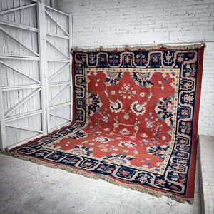 Central Asia Traditional Wool Area Hand-Knotted Rug
