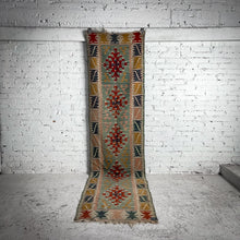Load image into Gallery viewer, Kilim Wool Runner Turkish Flatweave Rug
