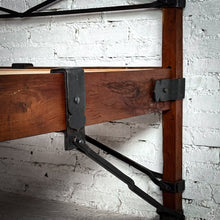 Load image into Gallery viewer, Arts &amp; Craft Full Mesquite &amp; Iron Bed

