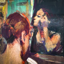 Load image into Gallery viewer, Unsigned Figurative Expressionist Pastel Drawing
