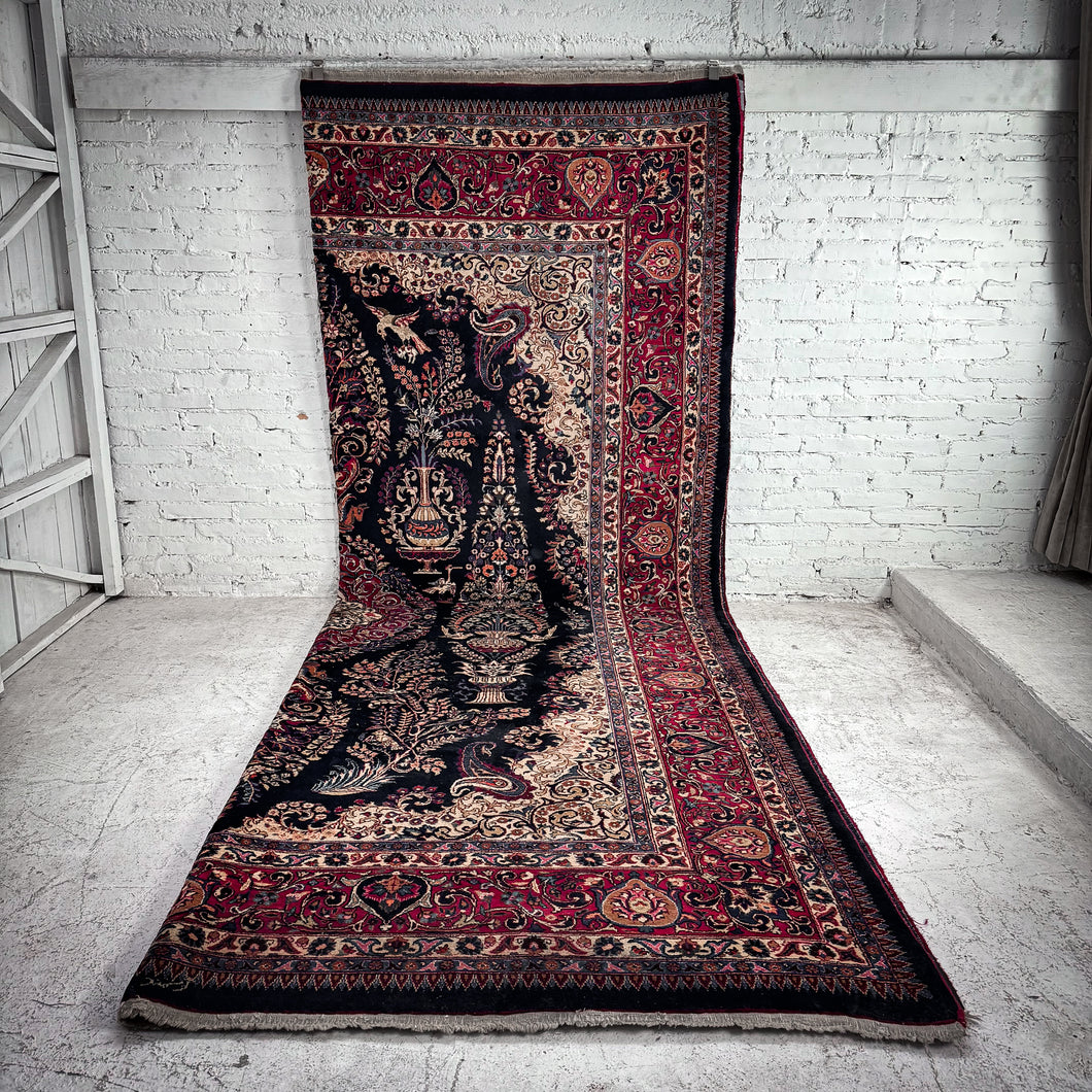 Kerman Wool Room Persian Knotted Rug