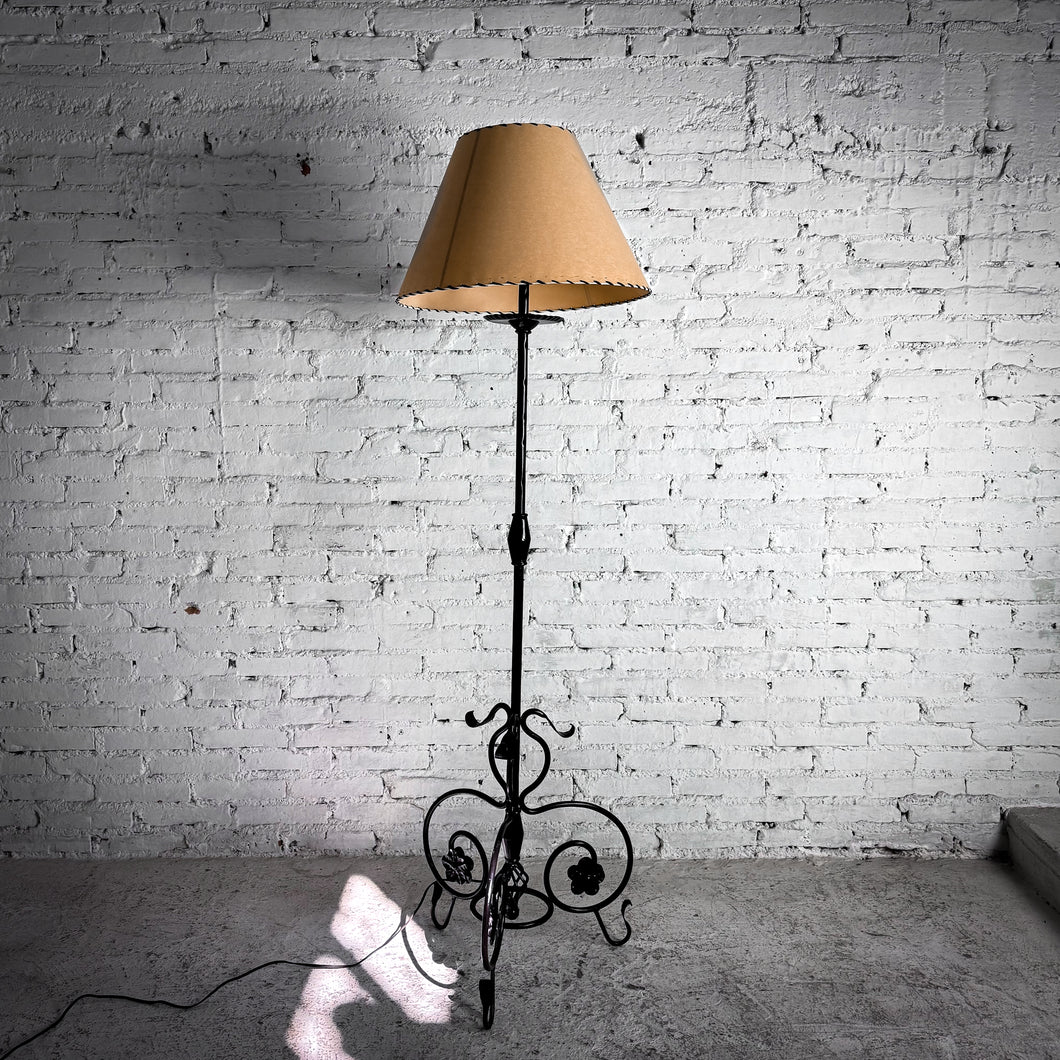 1980's Hacienda Iron Standard Floor Lamp