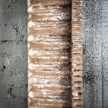 Load image into Gallery viewer, Rustic Carved Distressed Pine Floor Mirror
