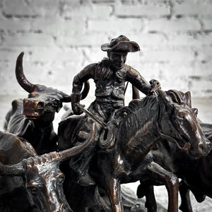 1909 Frederic Remington Reproduction Lost Wax Bronze Sculpture