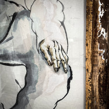 Load image into Gallery viewer, Mid Century Unsigned Figurative Paper Lithograph Print
