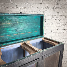 Load image into Gallery viewer, Antique Campesino Dark Wood Bin Cabinet
