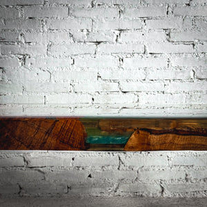 Modern Glossy Resin Wood Cocktail Table