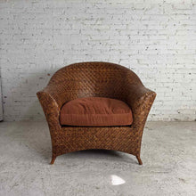 Load image into Gallery viewer, Chevron Woven Rattan Tub Chair
