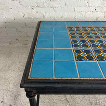 Load image into Gallery viewer, Spanish Revival Iron &amp; Tile Coffee Table
