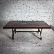 Load image into Gallery viewer, Industrial Satin Parota Cocktail Table
