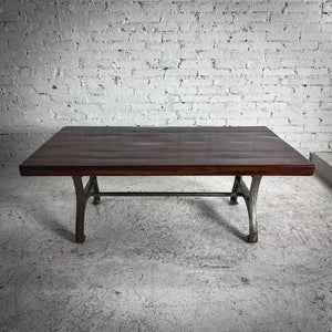 Industrial Satin Parota Cocktail Table