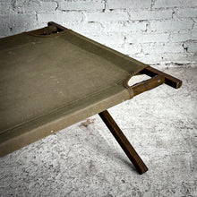 Load image into Gallery viewer, 1950&#39;s Military Style Cot Canvas Bed
