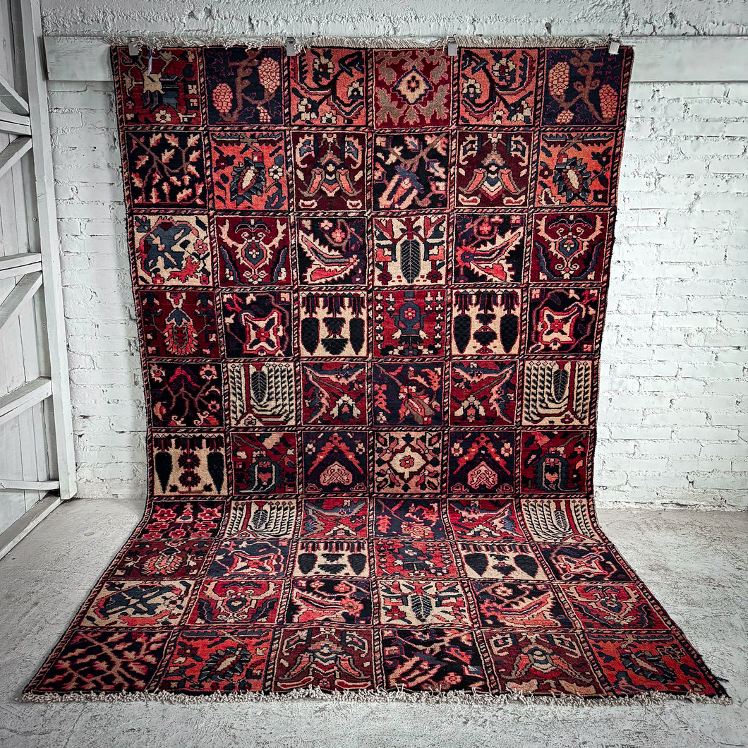 Bakhtiari Wool Area Persian Knotted Rug