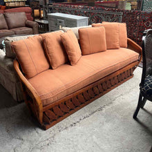 Load image into Gallery viewer, Mexican Cushioned Tan Equipal Sofa
