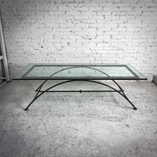 Load image into Gallery viewer, Wrought Iron 3/4" Glass Cocktail Table
