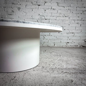 Blu Dot Plateau Carrara Marble Cocktail Table