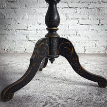 Load image into Gallery viewer, Victorian Lacquered Toleware Wood Side Table
