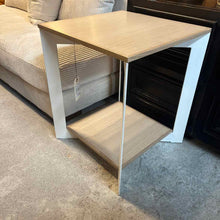 Load image into Gallery viewer, Set of 2 Modern Natural Oak &amp; Steel End Table
