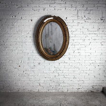 Load image into Gallery viewer, Antique Oval French Gilt Wood Wall Mirror

