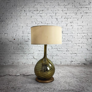 Mexican Blown Glass Standard Table Lamp