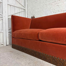 Load image into Gallery viewer, Hacienda Style Velvet Carved Sofa

