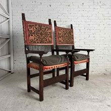 Load image into Gallery viewer, Pair of 17th C. Spanish Friar Armchairs
