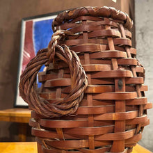 Load image into Gallery viewer, Antique Japanese Woven Basket Decorative Accessory
