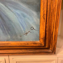 Load image into Gallery viewer, Mid-Century Portrait Woman in Blue Gown
